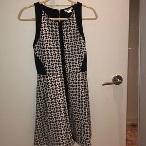 Black and white skater dress